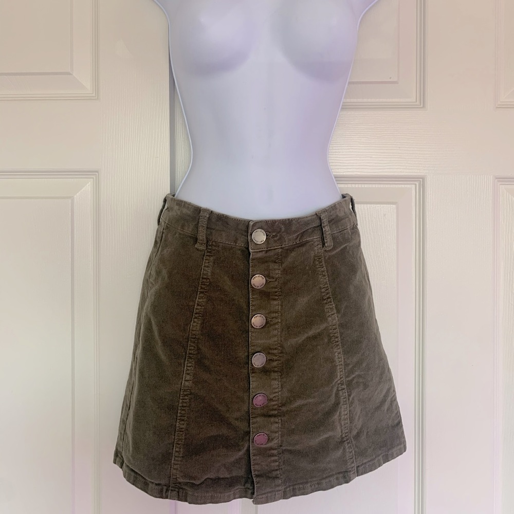 YMI Jeans button down corduroy skirt
